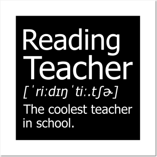 Funny Reading Teacher Meaning T-Shirt Awesome Definition Classic Posters and Art